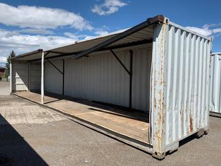 40ft Storage Container w/Open Side, # 2.