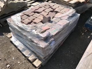 Quantity of Red Interlocking Sidewalk Stone.