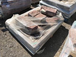 Quantity of Red Retaining Wall Landscaping Brick.