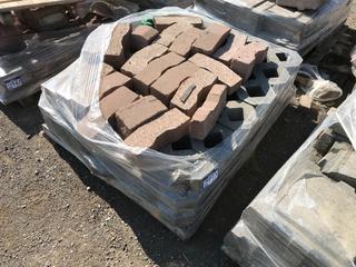 Quantity of Red and Grey Landscaping Bricks.