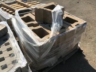 Quantity of Cinder Block Landscaping Stone, Approximately 18in x 12in x 8in.