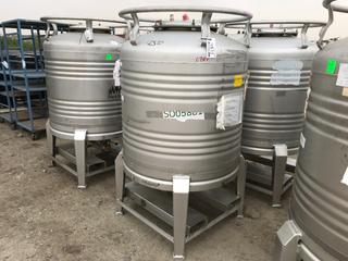 2018 Black Forest / Thielmann 800L Tank on Skid, Stainless Steel Stackable, Type 304.