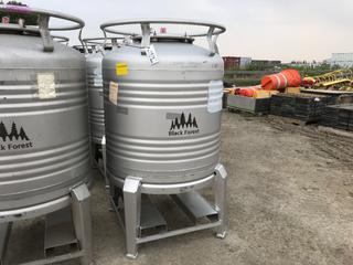 2018 Black Forest / Thielmann 800L Tank on Skid, Stainless Steel Stackable, Type 304.