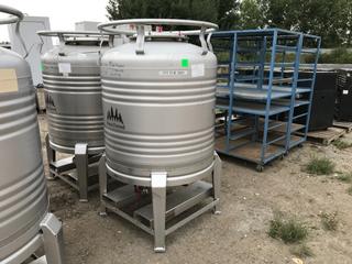 2018 Black Forest / Thielmann 800L Tank on Skid, Stainless Steel Stackable, Type 304.