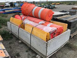 Quantity of Safety Traffic Lights, Reflective Barriers and Flexible Delineators.