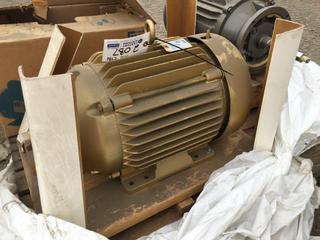 Baldor Electric Motor 15Hp 575V 14.1Amp 60Hz 3 Phase.  (DOME)