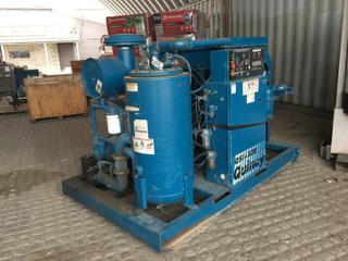 Quincy Rotary Screw Air Compressor w/ Baldor Motor 100Hp 230/460V 226/113Amp 60Hz 3 Phase.