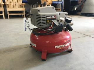 Porter Cable 2 HP 6 Gallon 150 PSI Air Compressor. (1-A-2) Note: Not Running.