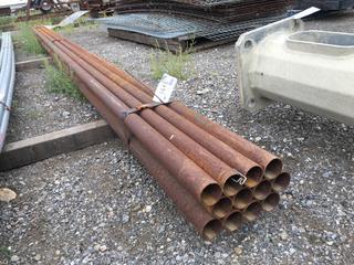 (12)pc Steel Pipe 2-1/4in x 21ft.