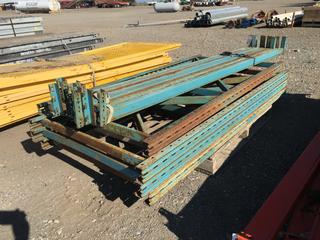 (2) 9ft Sections of Pallet Racking 7ft 5in H.