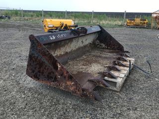 72in Skid Steer Tooth Bucket.