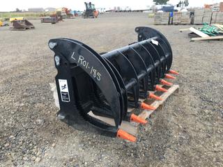 72in Skid Steer Root Rake Attachment.