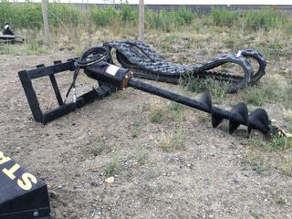 Landy Skid Steer Hyd. Auger Drive c/w 12in Auger Bit.