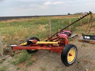 New Holland 455 S/A Pull Type Sickle Mower c/w 540 PTO, 7ft Blade, E78-15 Tires, S/N 1485