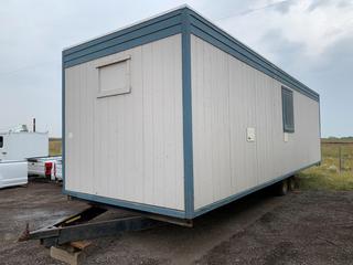 2007 Lavoir 10ft x 32ft T/A Office Trailer c/w Spring Susp., 2 5/16in Ball, Plumbed For Power, Lights, Heat & Window AC, (2) Desks, Lockers, 8x14.5 Tires, VIN 2LRH10X3270000241