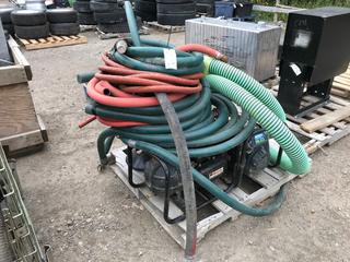 Kodiak PWP2CH5C  Pump, Honda GC160 5.0 Pump and Quantity of Assorted Hoses.