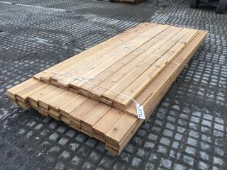 Quantity of 5 1/4in Cedar Boards 8ft & 10ft Lengths.  (DOME)