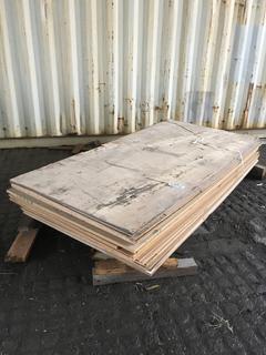 Quantity of Various Plywood Products (4ft x 8ft Sheets).  (DOME)