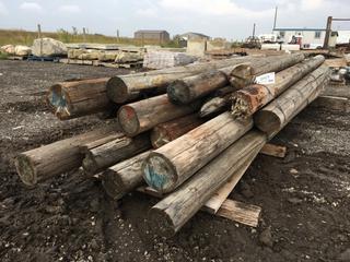 (20) 5 1/2in Diameter Round Posts 6ft to 12ft L.