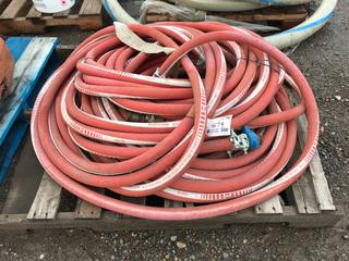 Quantity of Greenline G572 Red Devil Steam Hose 250 PSI 450 Degrees Fahrenheit.