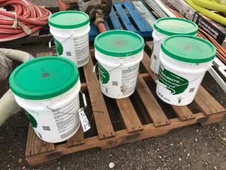 (5) 5 Gallon Pails of 520 Sealmastic Dampproofing Emulsion.