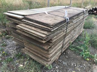 Quantity of 3/4in Concrete Forms (2ft x 7ft).