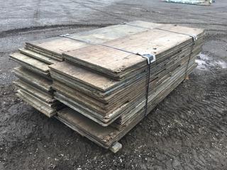 Quantity of 3/4in Concrete Forms (2ft x 7ft).