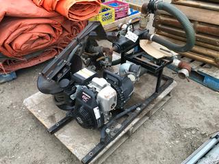 Multi-Valve Sprayer Pump with Honda GC 160 Motor and Hose Reel.