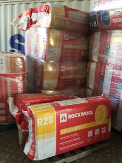 (13) Bags Rockwool Comfort Batt Insulation R28, 7-1/4in x 47in x 23in.  (DOME)