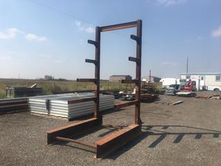 I-Beam Base Steel Pipe Stand 65in x 96in x 133in H.