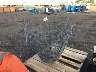 Quantity of Wire Tree Baskets.