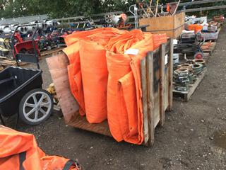 (3) Insulated Tarps 11ft 4in x 19ft/Ea, and (1) Heavy Tarp 11ft x 17ft.