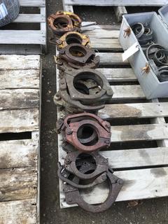 Assorted Pipe Clamps c/w Gaskets.