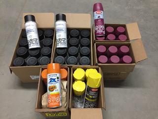 Quantity of Assorted Spray Paints. (3-L-3)