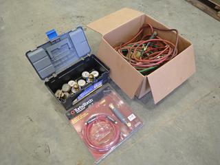 Assorted Oxy/Acetylene Hoses and Gauges  (C-1)
