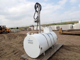 Steelcraft 1360L Double Wall Oil Storage Tank c/w Lesson 115/208-230V Single Phase Pump and Hose, SN U-001907