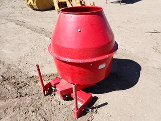 Unused Cement Mixer Barrel w/ 3-Pt Hitch