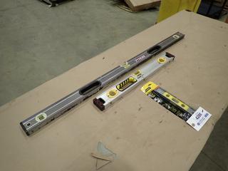 Stanley 48 In., 24 In., And 9 In. Levels  (Y-3-3)