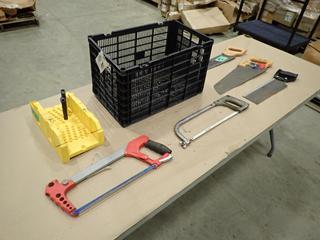 Crate of Assorted Hand Saws  (Y-3-2)