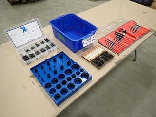 Snap-On Chisel and Punch Set c/w Socket Set Screw Assortment, Spring Pins and Assorted O-Rings  (Y-3-2)