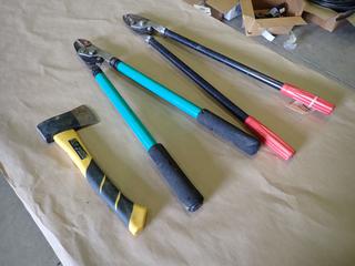 (2) Cutters c/w Mastercraft 1 1/4lb Axe  (C-2)
