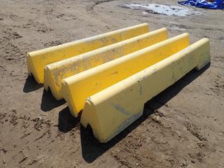 (4) Jersey Barriers, 10 Ft. X 16 In. X 18 In.