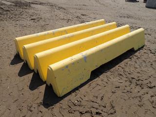 (4) Jersey Barriers, 10 Ft. X 16 In. X 18 In.