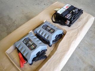 (2) Solar Pro-Logix Battery Chargers, Model PL2310, 190W, 2.6A, 60HZ c/w Solar 500A Carbon Pile Load Tester  (M-2-1)