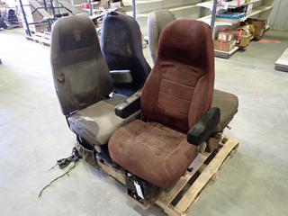 Truck Seats: Kenworth, Peterbilt, National and (1) Unknown Make  (K-5-2)