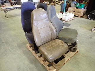 Truck Seats: Peterbilt, Lonestar, National and (1) Unknown Make  (K-5-1)