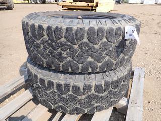 (2) Goodyear Wrangler Duratrac Tires, LT265/70R17, on 8-Bolt Rims