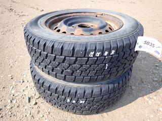 (2) Artic Claw Winter TXI M+S 195/65R15 Tires on 5-Bolt Rims