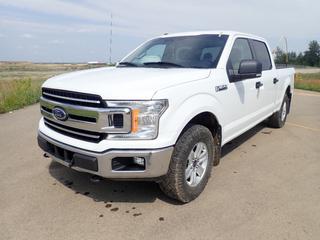 2018 Ford F150 Crew Cab 4X4 Pickup c/w 3.5L V6, A/T, Backup Camera, Wood Box Liner And 265/70R17 Tires. Showing 111,256kms, 8168hrs. VIN 1FTFW1EG1JFA80458