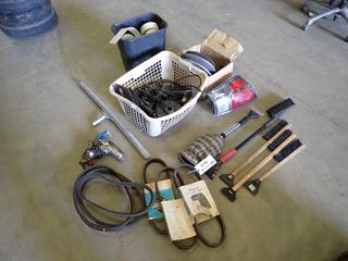 Assorted Parts, Hardware and Supplies, Including: Timing Light, Belts, Snow Brushes, Tail Lights and More  (l-3-2)